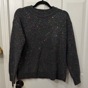 LOFT Sweater with Colorful Sequins